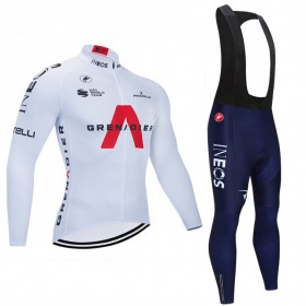 Fietskleding (Fietsshirt Lange Mouw + Lange Koersbroek) 2021 Ineos Grenadiers N004